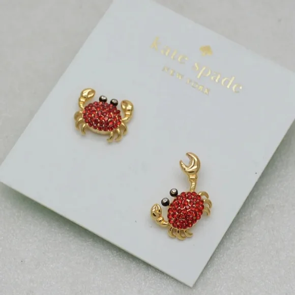 Crab earrings kate spade deals